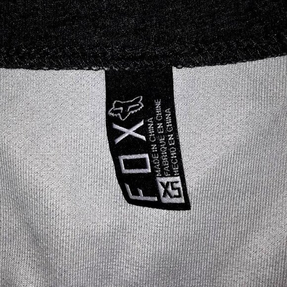 Vintage Y2k Fox Racing Logo Grey V-Neck Long Sleeve Shirt Size Extra Small - Picture 13 of 13